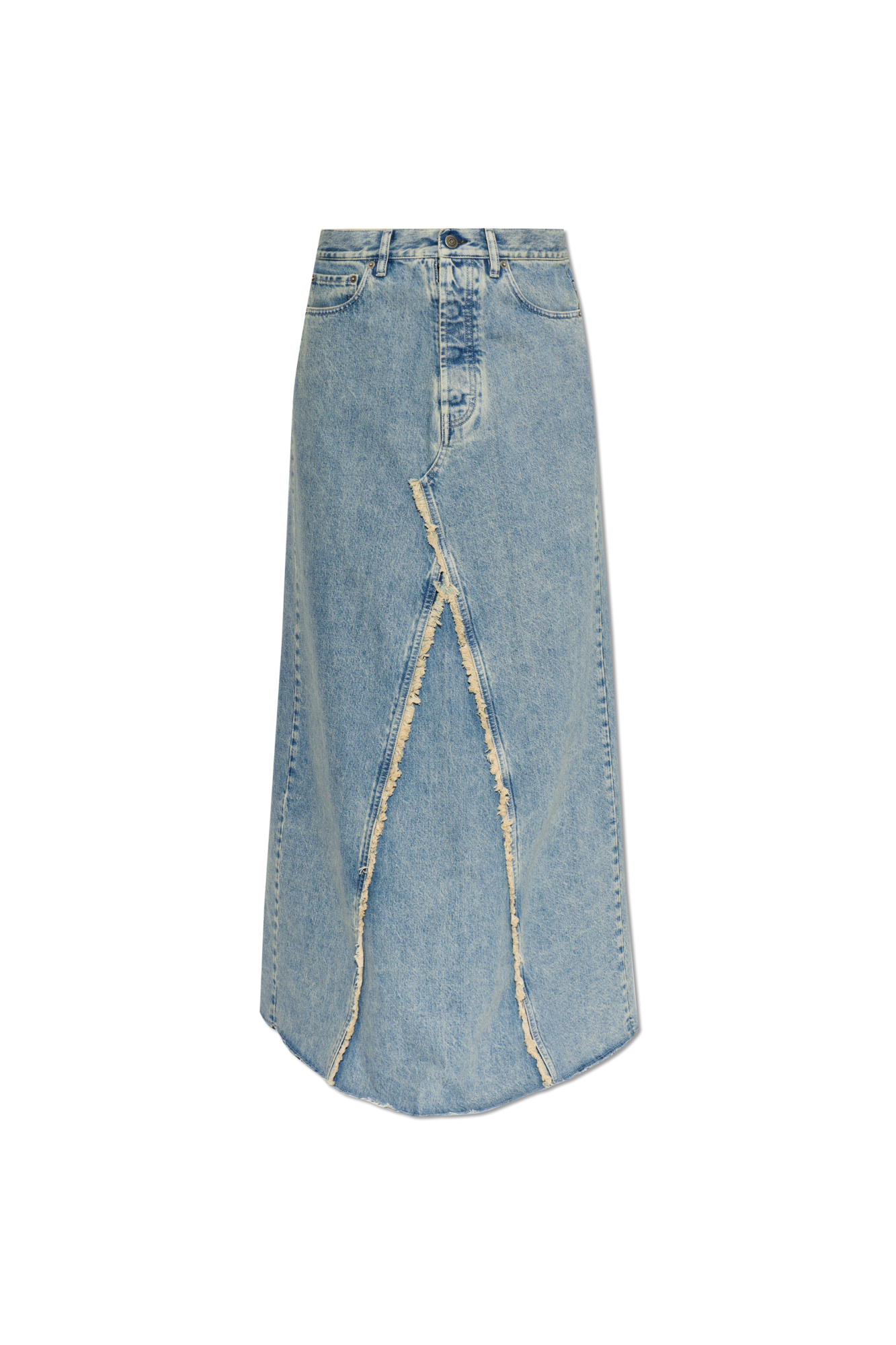 Maison Margiela Denim skirt with raw hem | Women's | Vitkac